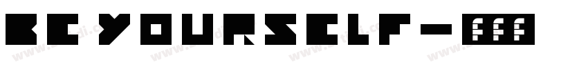be yourself字体转换